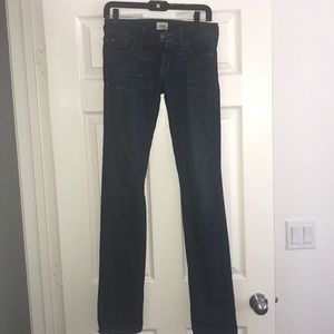 Hudson low rise skinny/straight leg